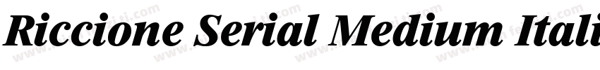 Riccione Serial Medium Italic字体转换
